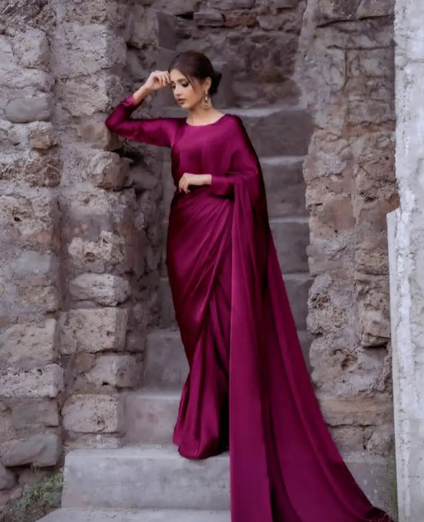PINK COLOUR SILK SAREE