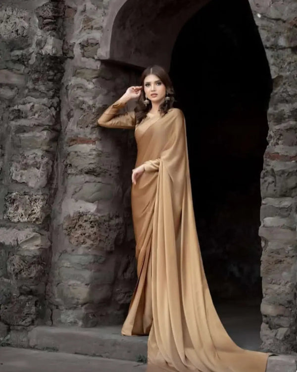 MATALLIC GOLD SILK SAREE